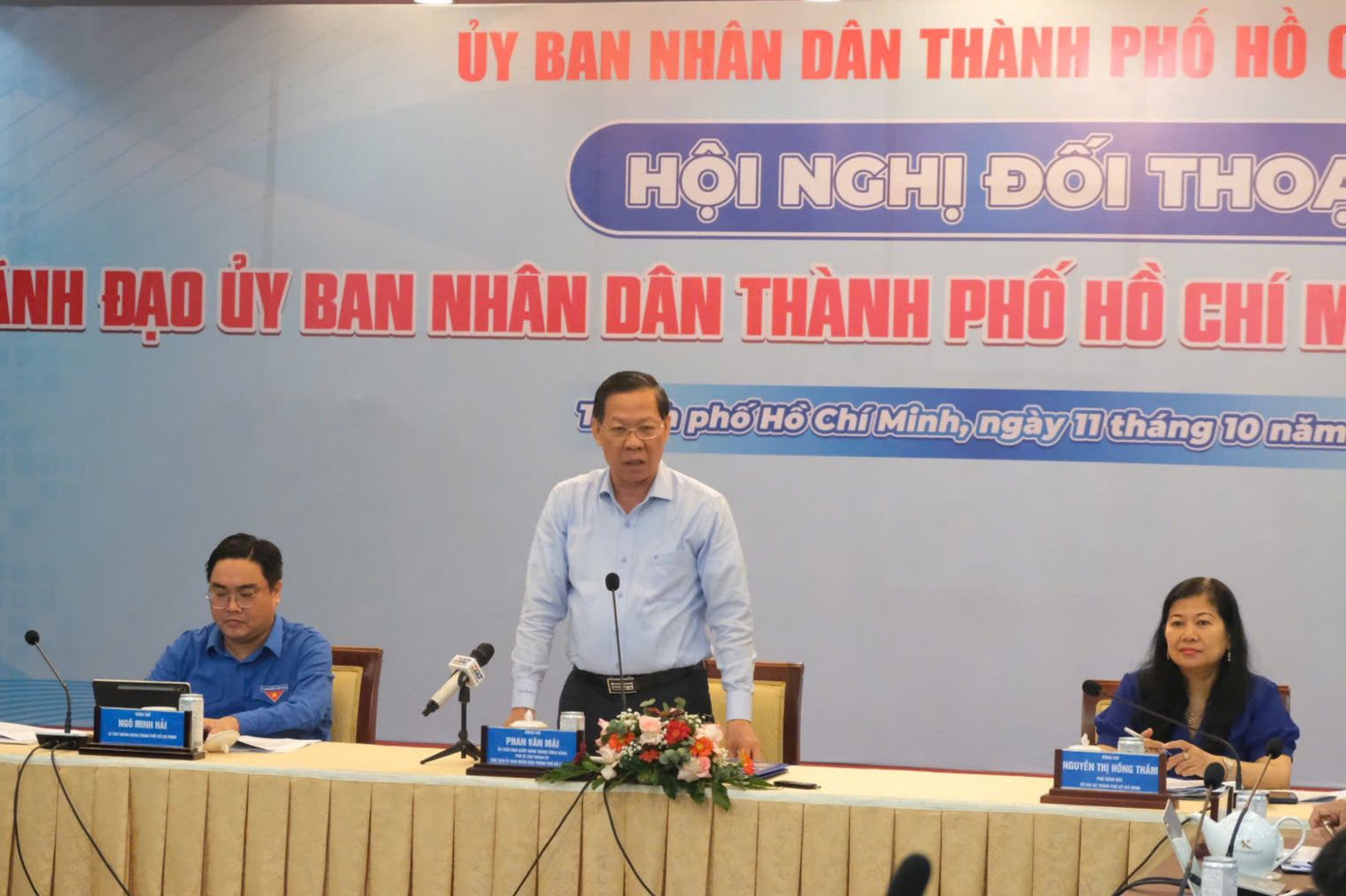 Trong bối cảnh TPHCM đang từng bước trở thành trung tâm chuyển đổi số khu vực, ông Mãi nhấn mạnh thanh niên TPHCM cần nắm bắt cơ hội này để góp phần định hình tương lai thành phố. Ảnh: Phú Quang Trong bối cảnh TPHCM đang từng bước trở thành trung tâm chuyển đổi số khu vực, ông Mãi nhấn mạnh thanh niên TPHCM cần nắm bắt cơ hội này để góp phần định hình tương lai thành phố. Ảnh: Phú Quang