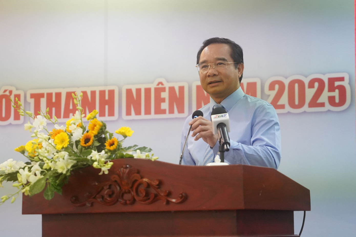 Chủ tịch UBND TPHCM Nguyễn Văn Được đánh giá cao những đề xuất, ý tưởng và đóng góp từ giới trẻ. Ảnh: Phú Quang Chủ tịch UBND TPHCM Nguyễn Văn Được đánh giá cao những đề xuất, ý tưởng và đóng góp từ giới trẻ. Ảnh: Phú Quang