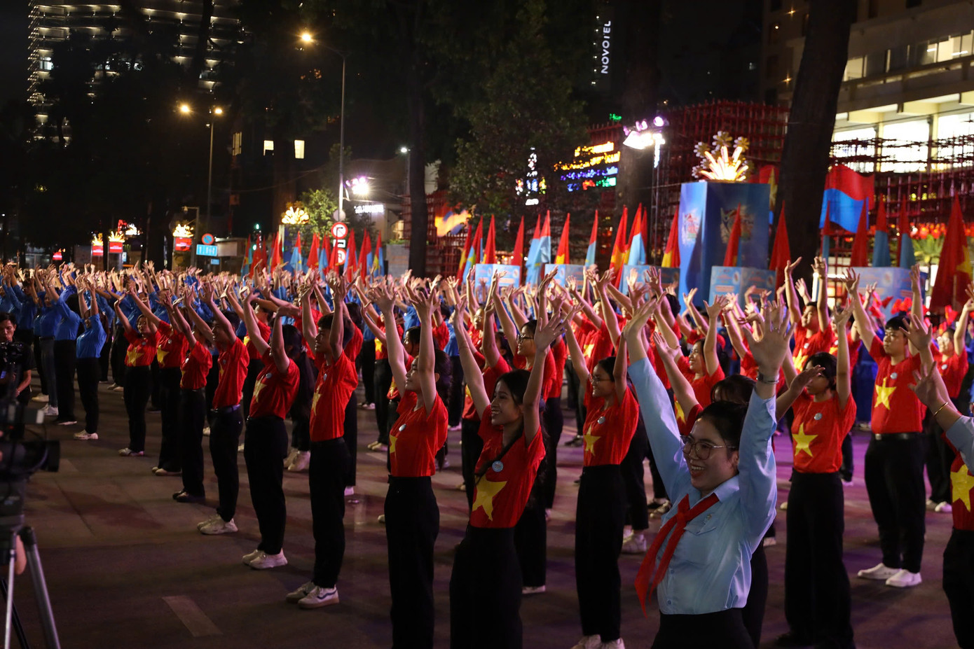 Tiết mục đồng diễn tại lễ khai mạc Youth Fest 2025.