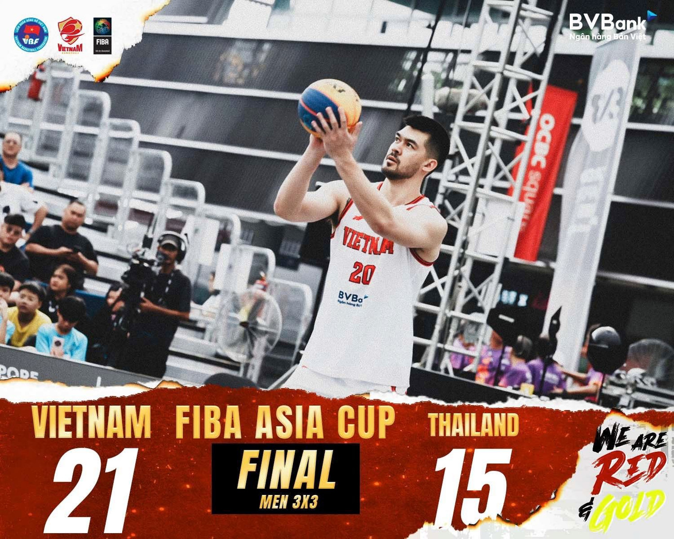 Đặng Quý Kiệt (Chris Dierker) là hạt nhân chính trong chiến thắng quan trọng của Đội tuyển Việt Nam. Ảnh: Liên đoàn bóng rổ Việt Nam