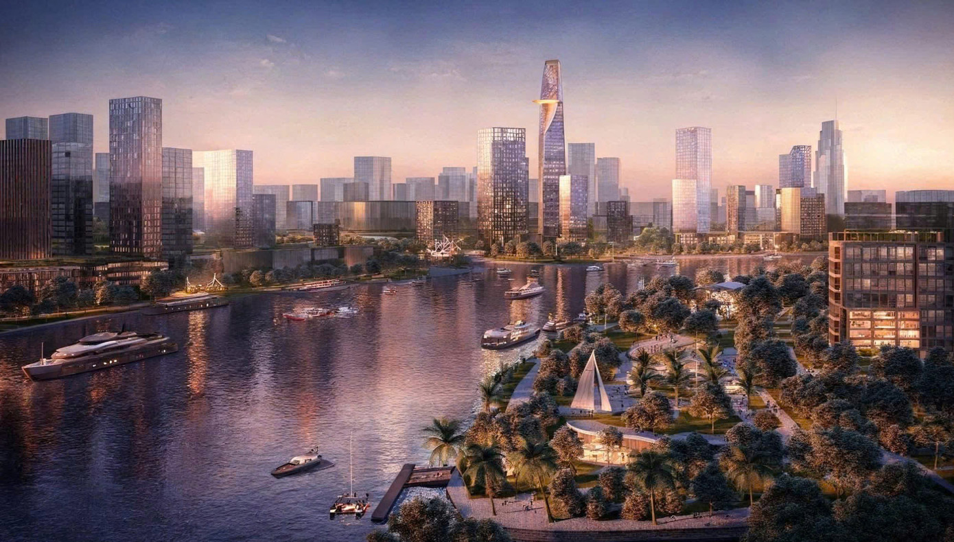 Phối cảnh dự kiến của Công viên điện ảnh ven sông Sài Gòn. Phối cảnh dự kiến của Công viên điện ảnh ven sông Sài Gòn.