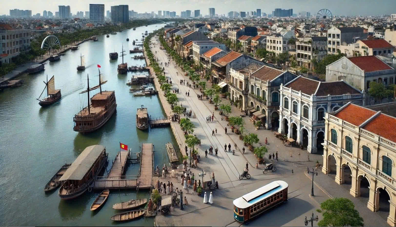 Phối cảnh dự kiến của Công viên điện ảnh ven sông Sài Gòn. Phối cảnh dự kiến của Công viên điện ảnh ven sông Sài Gòn.