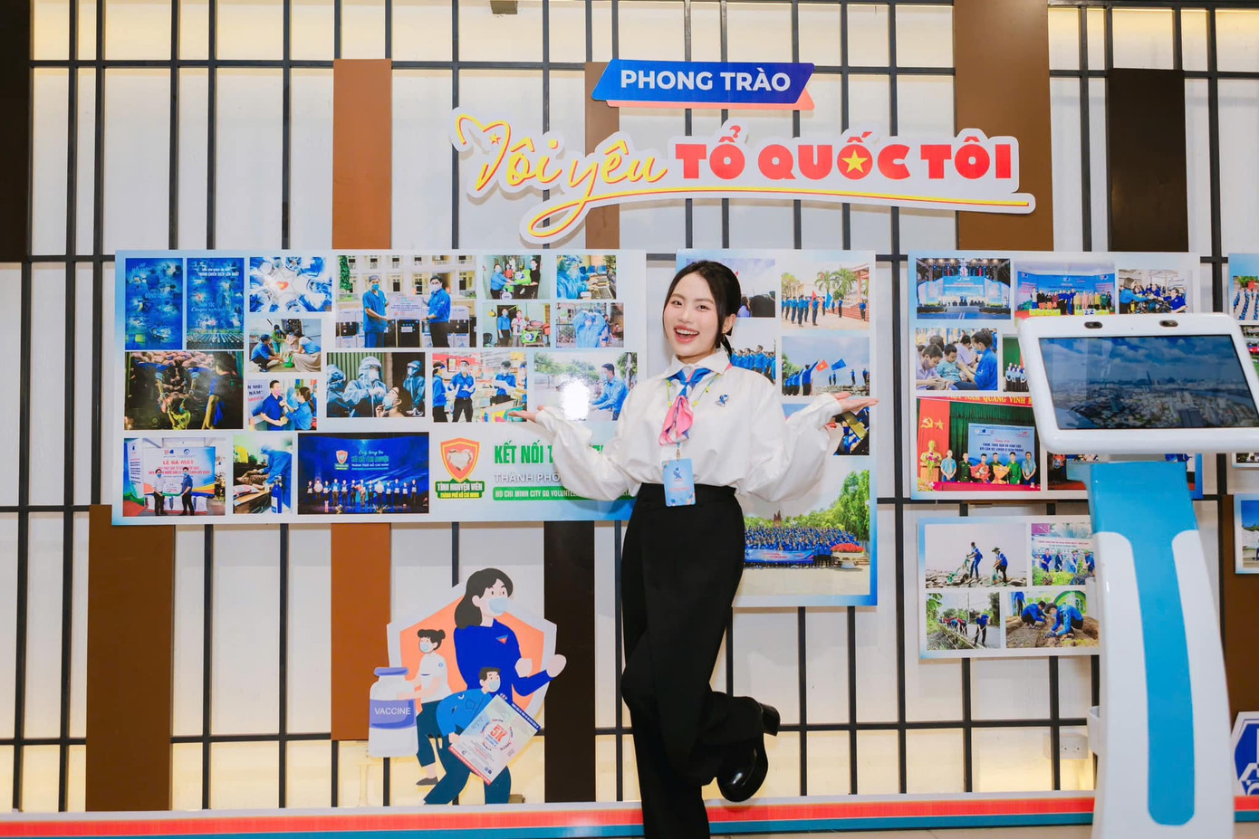 Ca sĩ Phương Mỹ Chi check-in tại Đại hội. Ca sĩ Phương Mỹ Chi check-in tại Đại hội.