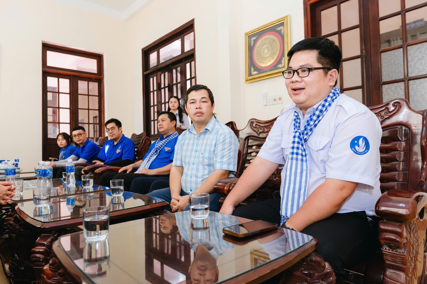 Anh Lê Đức Đạt – Ủy viên Ban Chấp hành Thành Đoàn, Trưởng đoàn hành trình – nhấn mạnh: "Hành trình là cơ hội để các bạn sinh viên, thanh niên hiểu sâu sắc hơn về lịch sử hào hùng của huyện đảo Phú Quý"