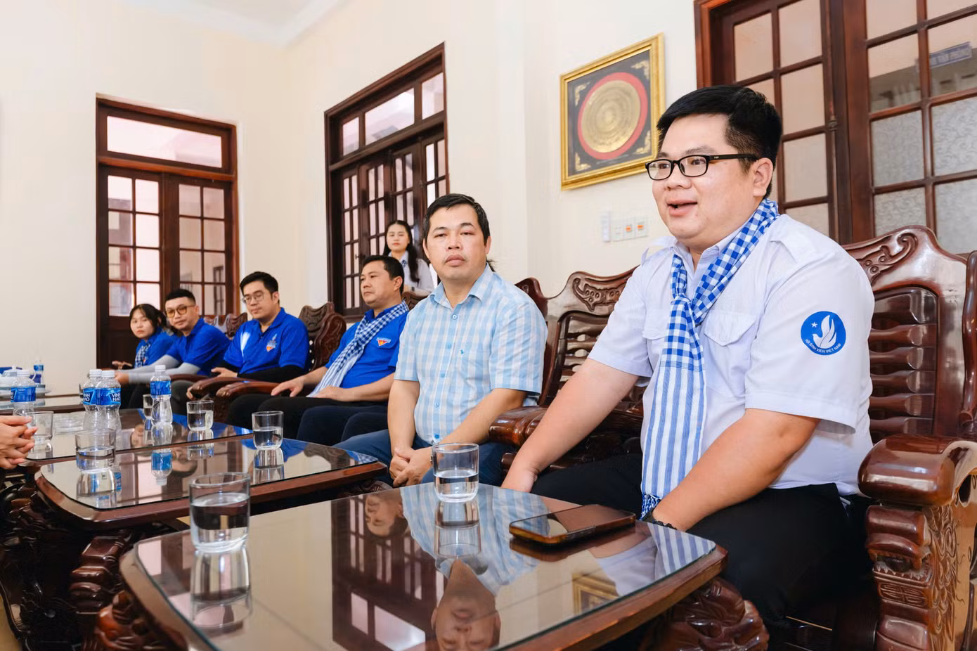 Anh Lê Đức Đạt – Ủy viên Ban Chấp hành Thành Đoàn, Trưởng đoàn hành trình – nhấn mạnh: "Hành trình là cơ hội để các bạn sinh viên, thanh niên hiểu sâu sắc hơn về lịch sử hào hùng của huyện đảo Phú Quý"