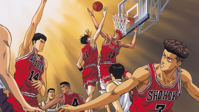 Phiên bản hoạt hình dài tập ra mắt năm 1993 của Slam Dunk. Ảnh: TOEI Phiên bản hoạt hình dài tập ra mắt năm 1993 của Slam Dunk. Ảnh: TOEI
