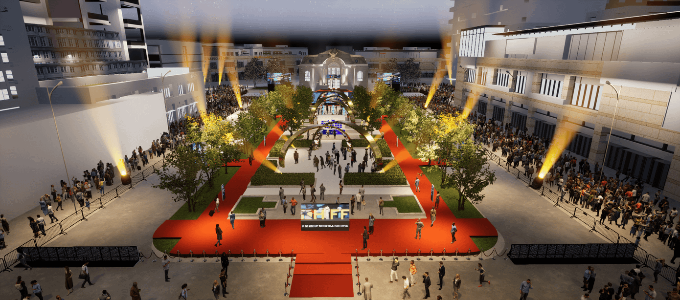 Phối cảnh Phố đi bộ Nguyễn Huệ và Công viên điện ảnh Cine Park Thủ Thiêm trong thời gian diễn ra HIFF 2024. Phối cảnh Phố đi bộ Nguyễn Huệ và Công viên điện ảnh Cine Park Thủ Thiêm trong thời gian diễn ra HIFF 2024.