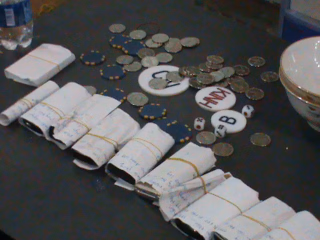 Tang vật các con bạc dùng để chơi
