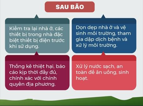Những việc nên làm sau bão