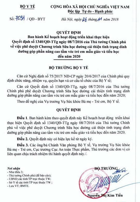 Cục An toàn thực phẩm xây dựng Ban hành quy định về sản phẩm sữa tươi ảnh 1