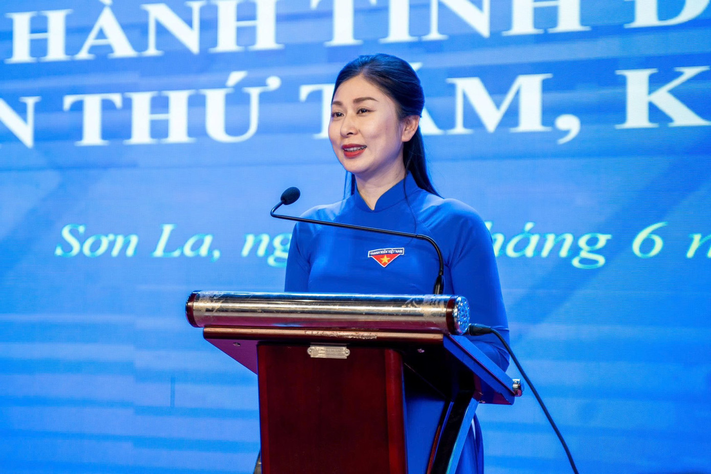 Chị Cầm Thị Huyền Trang - Bí thư Tỉnh Đoàn Sơn La ghi nhận, đánh giá cao tinh thần trách nhiệm, sáng tạo của cán bộ Đoàn toàn tỉnh.