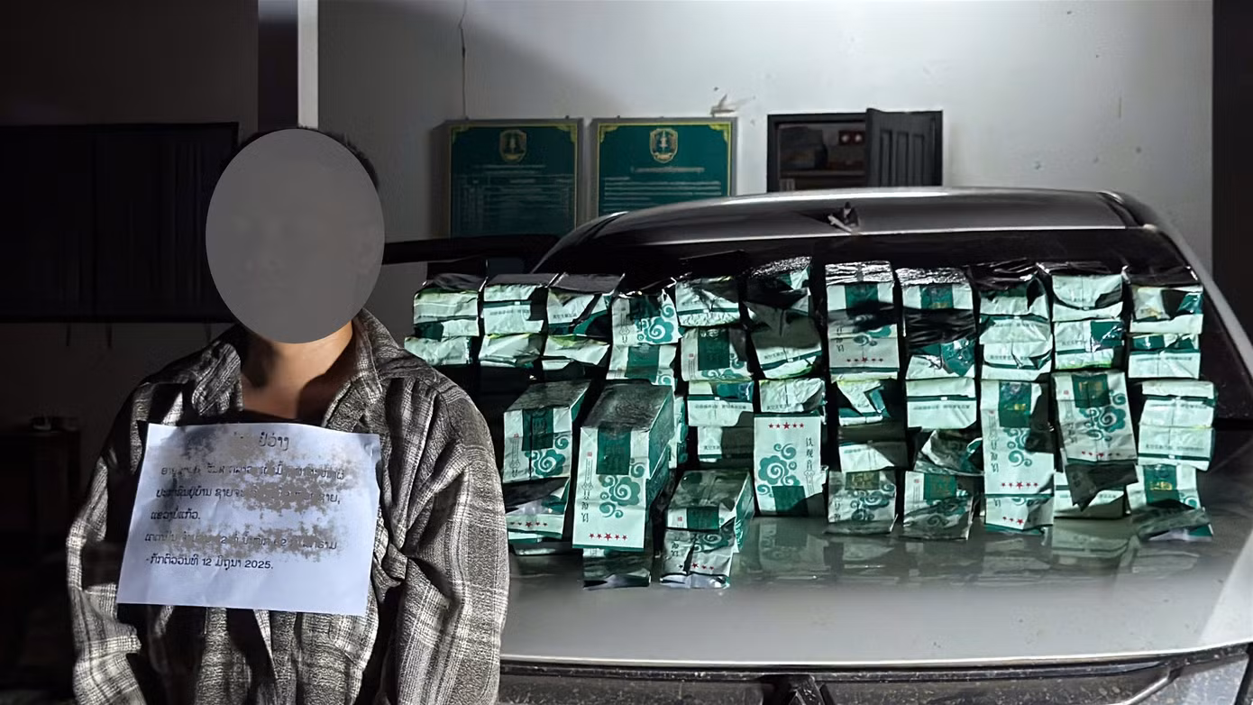 Một trong số các đối tượng bị bắt giữ.