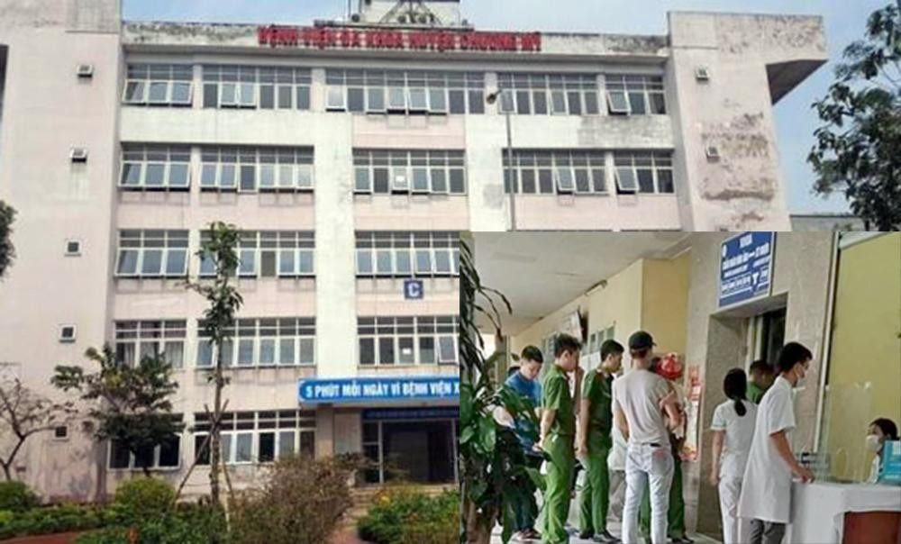 Bệnh viện Chương Mỹ nơi xảy ra sự việc. Bệnh viện Chương Mỹ nơi xảy ra sự việc.