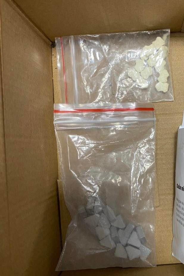 Ma túy bị thu giữ.