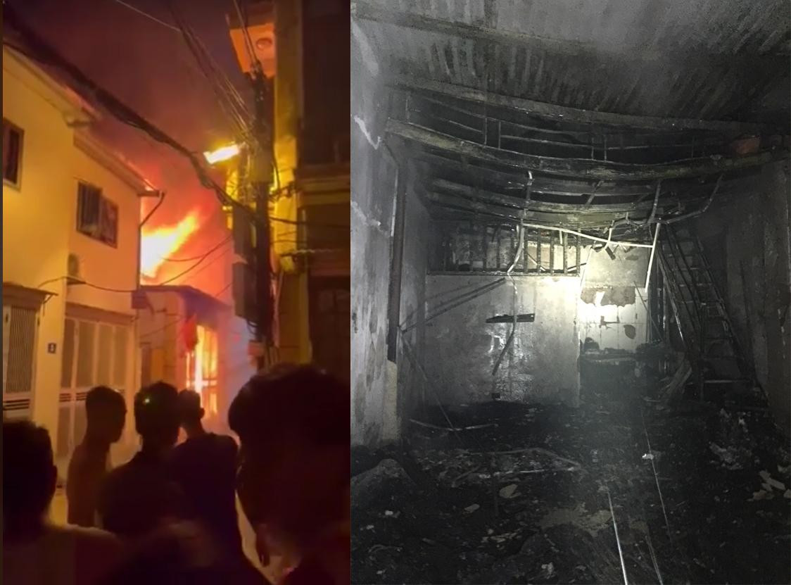 Hiện trường vụ cháy.