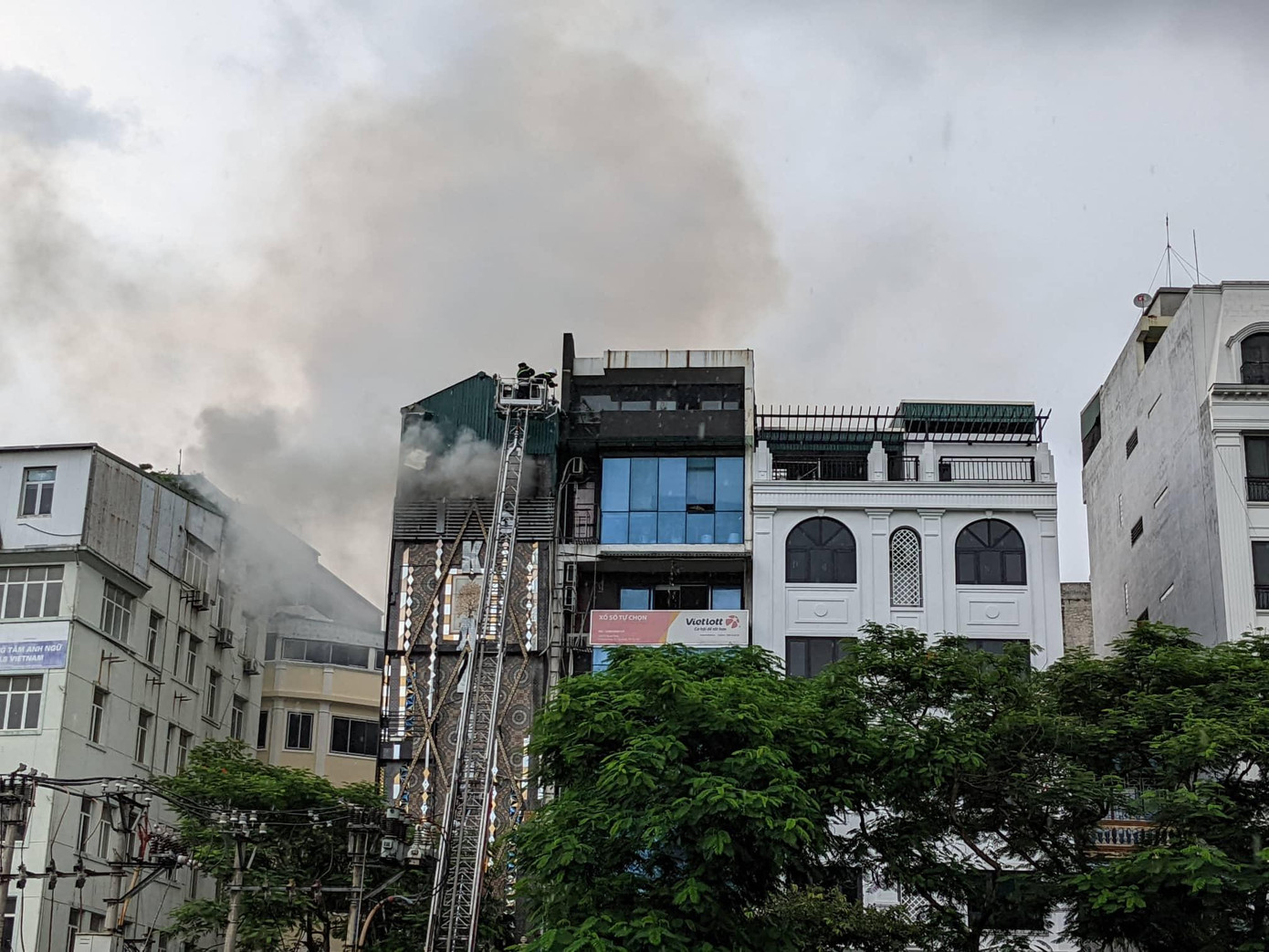 Hiện trường vụ cháy. Ảnh. Thắng Nguyễn