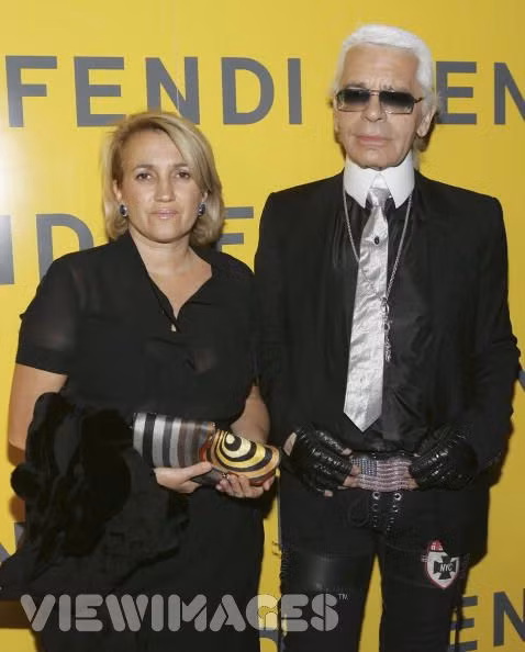 Hai nhà thiết kế Silvia Fendi và Karl Lagerfeld