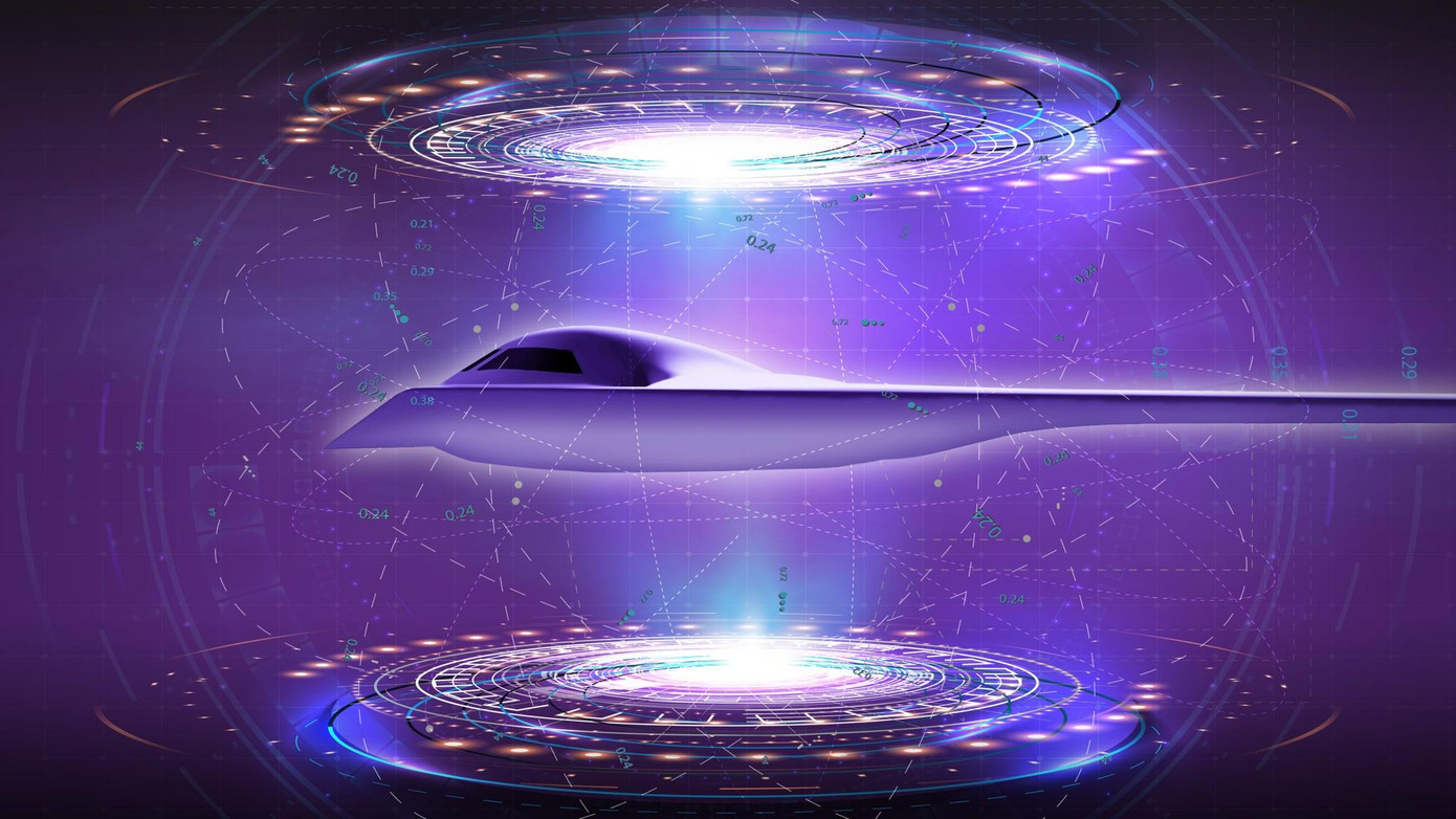 Bản vẽ máy bay ném bom tàng hình B-21 Raider. Ảnh: Northrop Grumman.