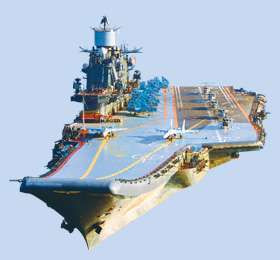 Mô hình đã hoàn thiện - tầu sân bay Ulianovsk 