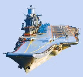 Mô hình đã hoàn thiện - tầu sân bay Ulianovsk 