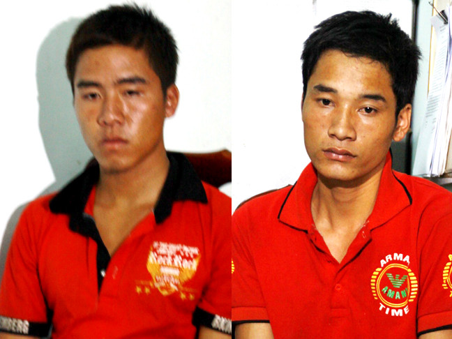 Đối tượng Thoại và Thoan tại cơ quan điều tra