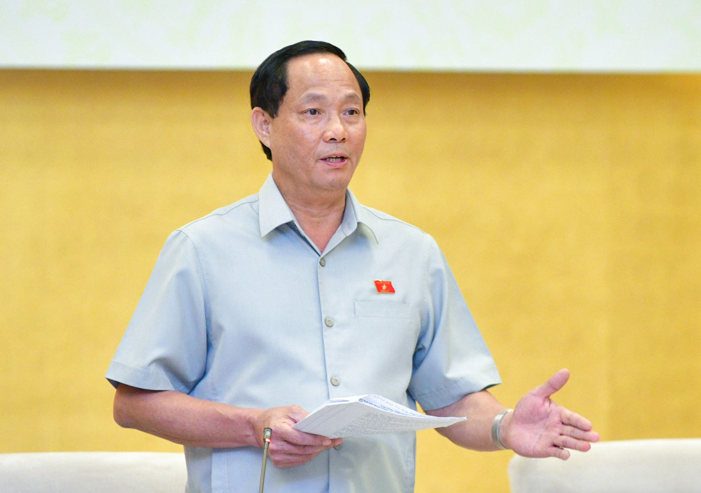 Phó Chủ tịch Quốc hội Trần Quang Phương - Trưởng Đoàn giám sát