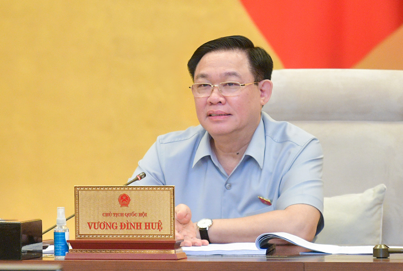 Chủ tịch Quốc hội Vương Đình Huệ phát biểu tại phiên họp Chủ tịch Quốc hội Vương Đình Huệ phát biểu tại phiên họp