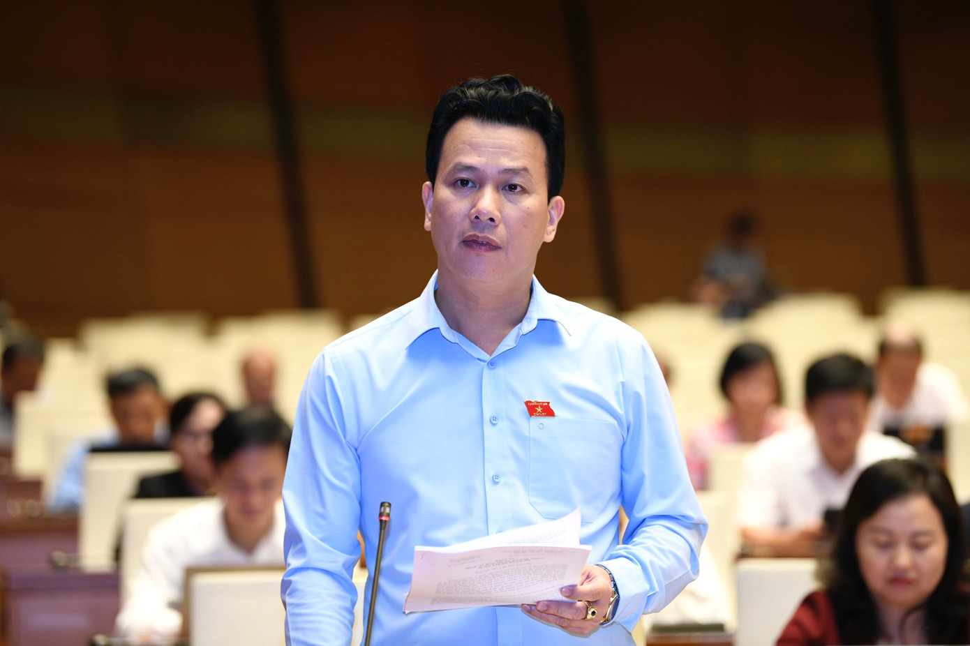 Bộ trưởng Bộ Tài nguyên và Môi trường Đặng Quốc Khánh. Ảnh Như Ý Bộ trưởng Bộ Tài nguyên và Môi trường Đặng Quốc Khánh. Ảnh Như Ý