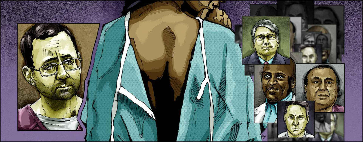 Nhiều bác sĩ Mỹ đã phải hầu tòa, bị kết án lạm dụng tình dục bệnh nhân. Minh họa: Doctors AJC.