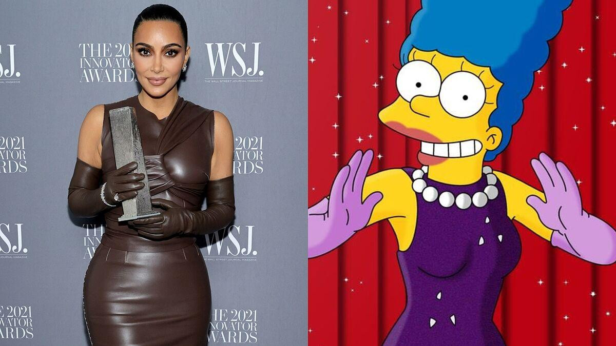 Bộ đồ của Kim bị Kanye so sánh với Marge Simpson - một nhân vật trong bộ phim hoạt hình đình đám "The Simpsons" Bộ đồ của Kim bị Kanye so sánh với Marge Simpson - một nhân vật trong bộ phim hoạt hình đình đám "The Simpsons"