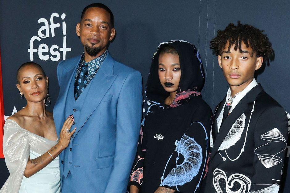 Will Smith cùng vợ và các con: Jaden Smith và Willow Smith