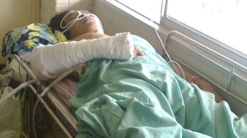 Ông Huỳnh Ngọc Hải tại Bệnh viện Chợ Rẫy chiều 14-12