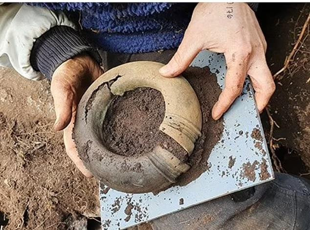 Chiếc vòng khá lớn vừa được tìm thấy.