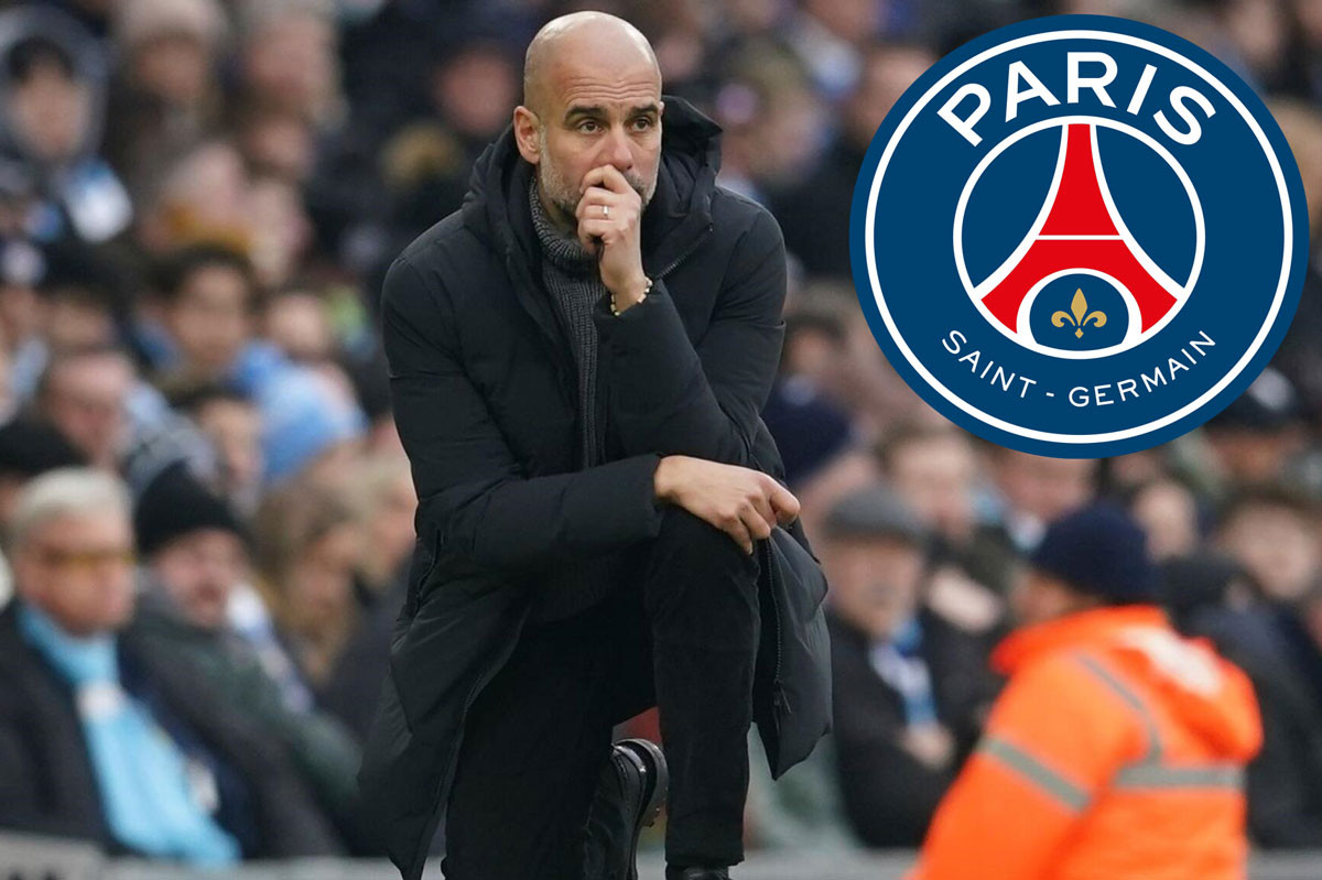 HLV Guardiola vừa lọt vào tầm ngắm của PSG. HLV Guardiola vừa lọt vào tầm ngắm của PSG.