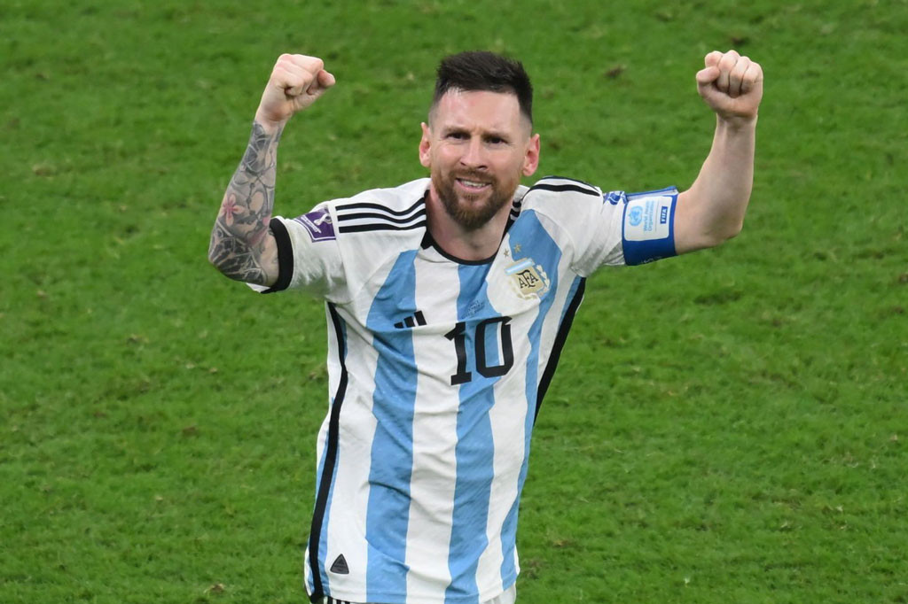3. Lionel Messi (Argentina, 97 bàn/172 trận).