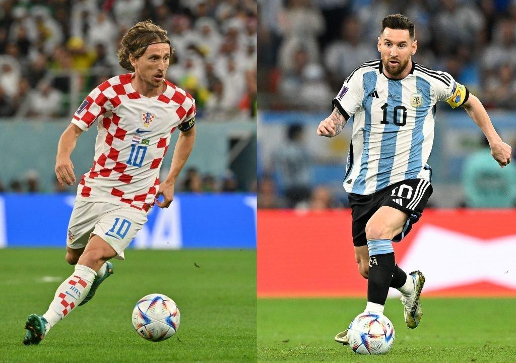 Modric (trái) và Messi là niềm hy vọng số một của đôi bên ở trận đấu tới.