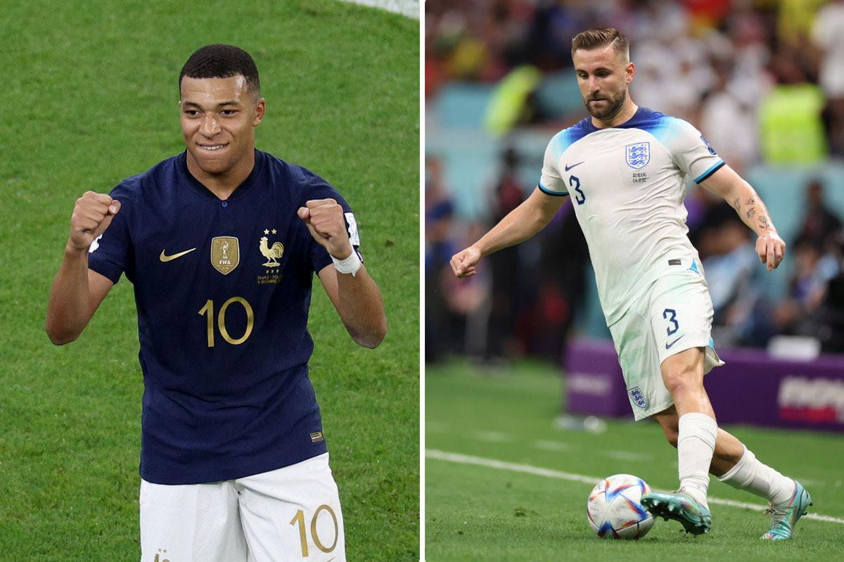 Shaw (phải) cho rằng ĐT Anh không nên dồn hết mọi sự chú ý vào Mbappe.