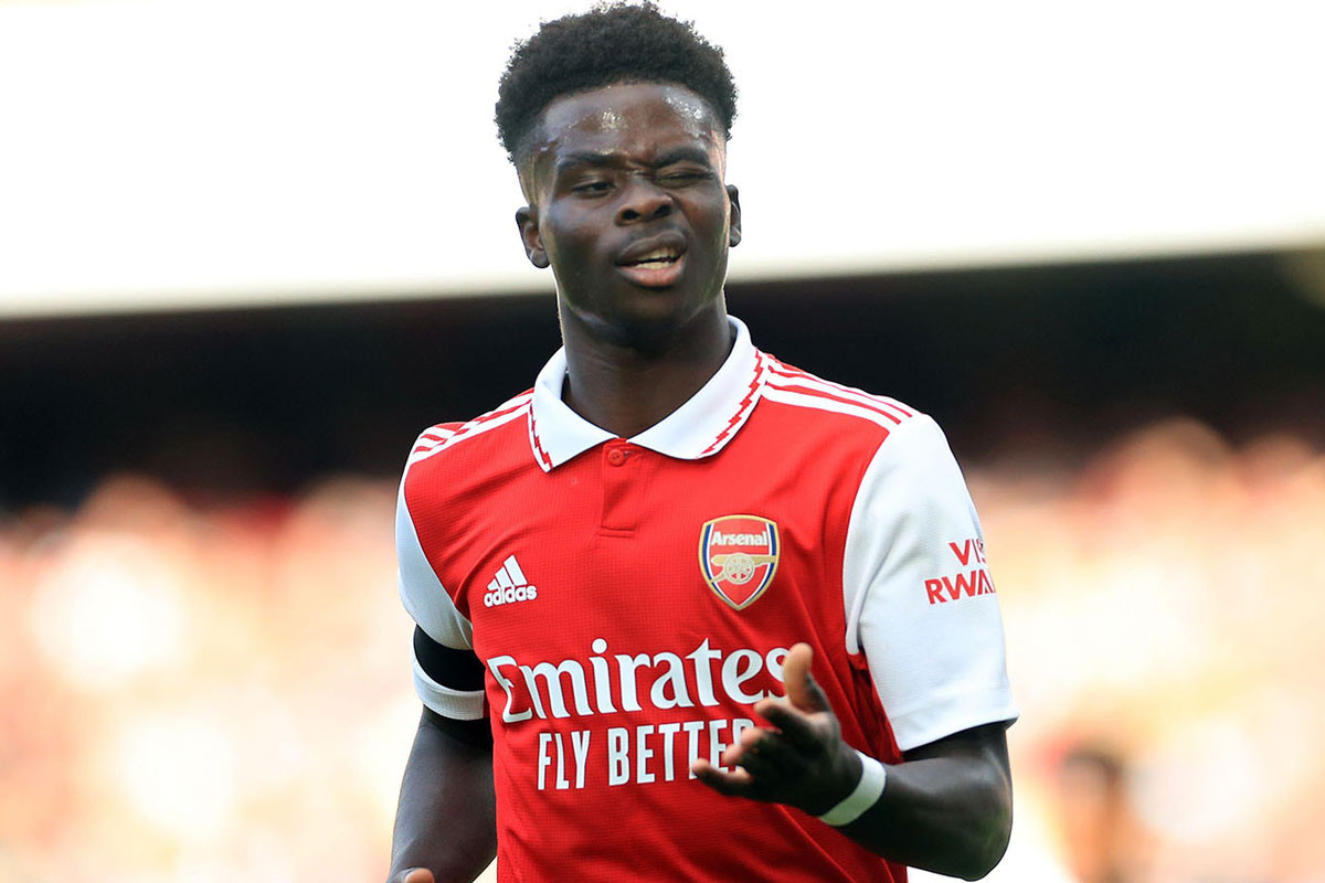 Tiền đạo: Bukayo Saka (Arsenal).