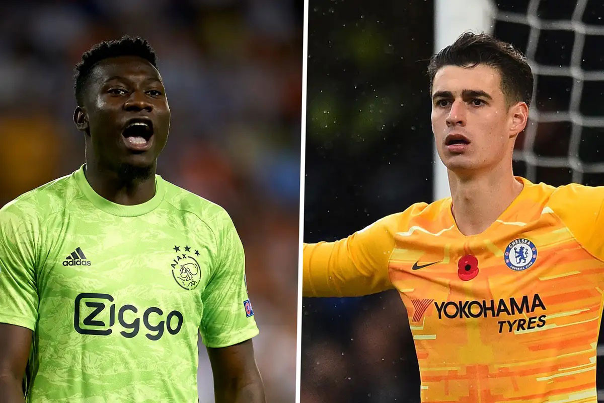 Chelsea nhắm Onana (trái) thay Kepa.