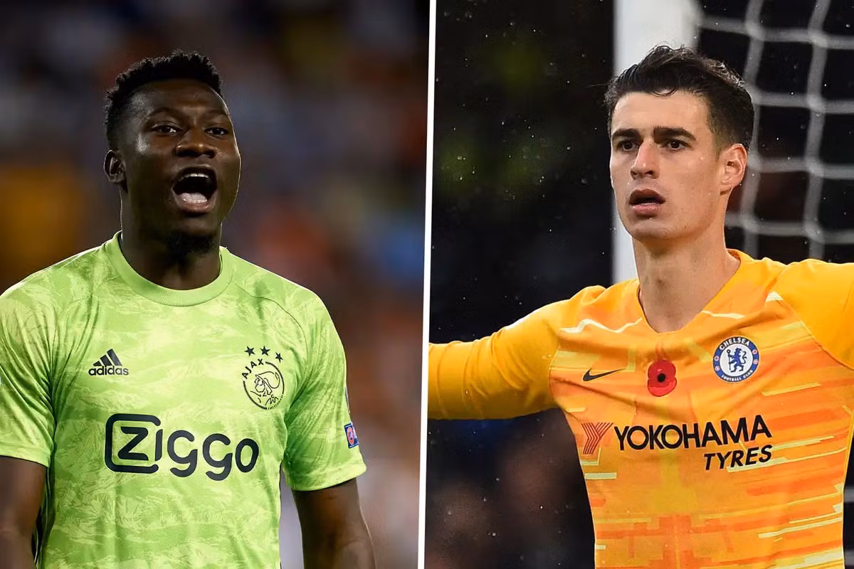 Chelsea nhắm Onana (trái) thay Kepa.