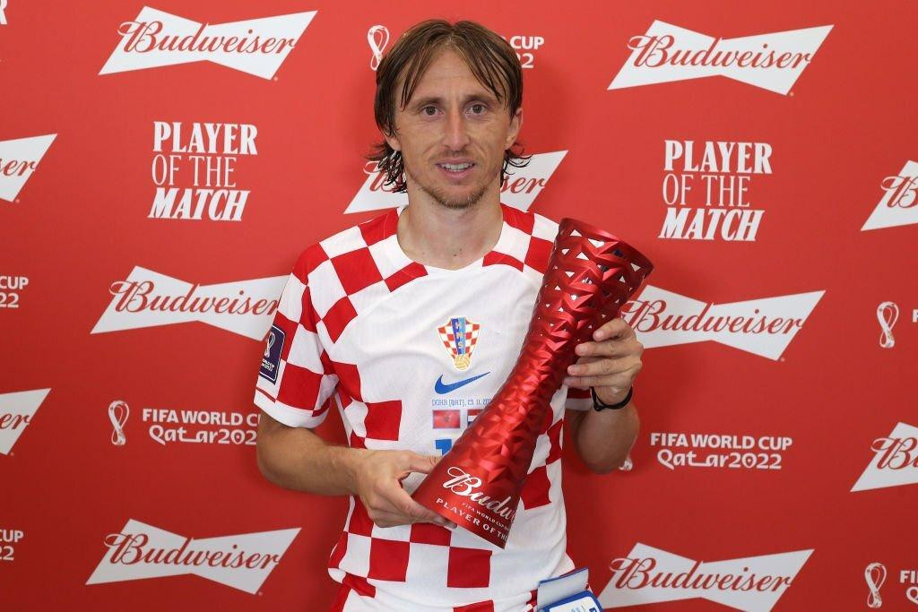 Modric nhận danh hiệu Cầu thủ xuất sắc nhất trận Morocco 0-0 Croatia. Modric nhận danh hiệu Cầu thủ xuất sắc nhất trận Morocco 0-0 Croatia.