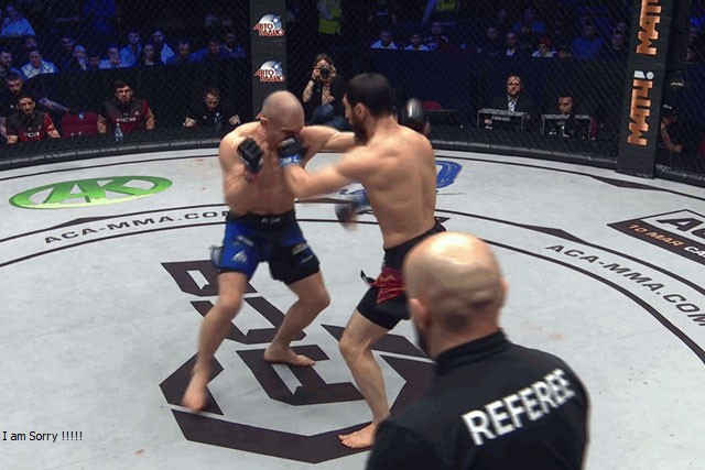 Saifulla Dzhabrailov ra đòn chính xác.