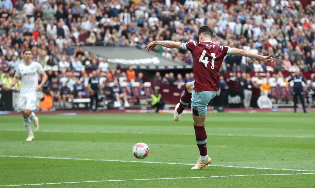 Rice quân bình tỷ số 1-1 cho West Ham.