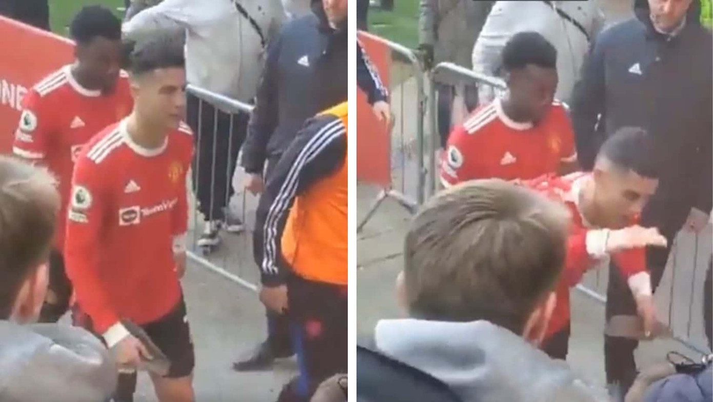 Ronaldo nhận án phạt nặng vì đập điện thoại của Jacob Harding.