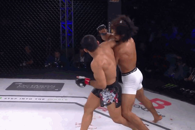 Erick Visconde ra đòn chính xác. Erick Visconde ra đòn chính xác.