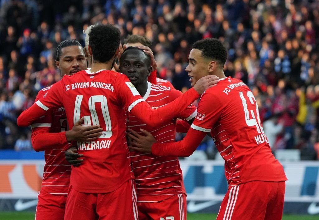 Bayern giành chiến thắng 3-2 trước Hertha ở lượt đi. Bayern giành chiến thắng 3-2 trước Hertha ở lượt đi.