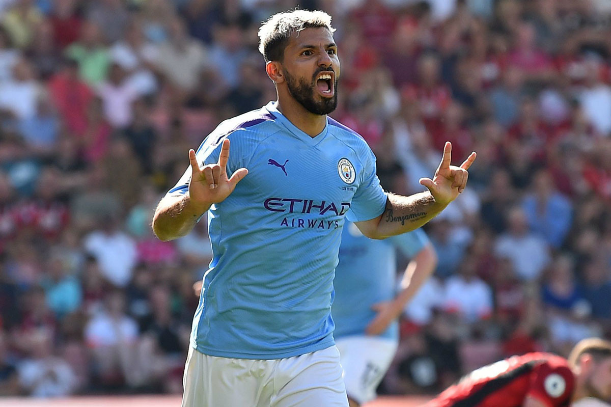 5. Sergio Aguero (Man City, 184 bàn).