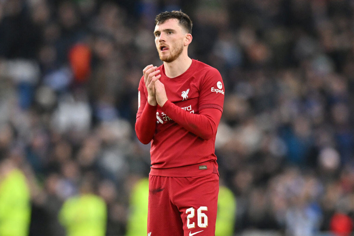 Hậu vệ trái: Andrew Robertson (Liverpool, định giá chuyển nhượng: 55 triệu euro).