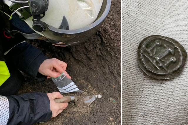 Các nhà khảo cổ vẫn còn bối rối về lý do tại sao những đồng xu lại được tìm thấy trong một ngôi mộ của người theo đạo Cơ đốc. Ảnh: Bảo tàng hạt Jönköping.