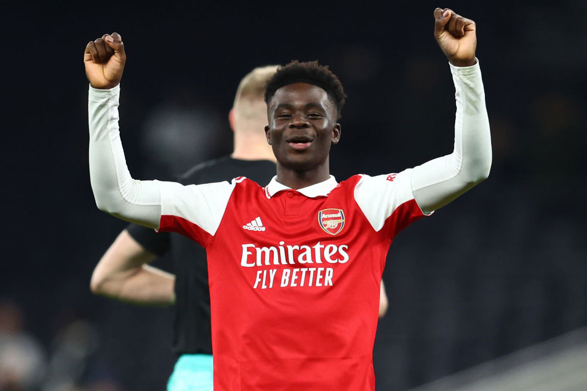 3. Bukayo Saka (Arsenal, định giá chuyển nhượng: 100 triệu euro). 3. Bukayo Saka (Arsenal, định giá chuyển nhượng: 100 triệu euro).